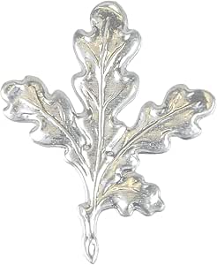 Feuille de chêne en aluminium – Décoration trophée de chasse | 3 pétales & 2 glands